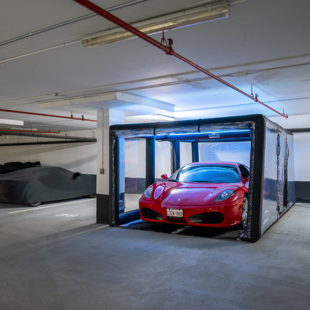 Exotic high performance car in Oakville vault